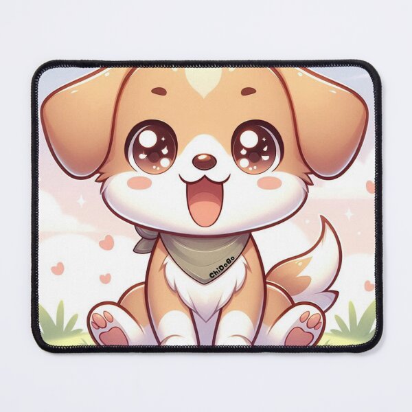 Item preview, ChiDoBo: Playful Chibi Dog with Bandana designed and sold by ChiAniBo-Red.