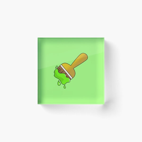 Item preview, Neopets Green Paint Brush designed and sold by AliceAlpaca6.