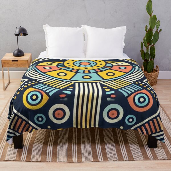 Item preview, Tribal Colorful Abstract UFO Beam Design designed and sold by TribalioDesigns.