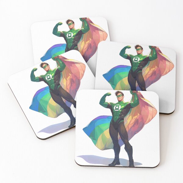 Item preview, Pride Superhero with Rainbow Flag Powerful Design designed and sold by Camera Crew.