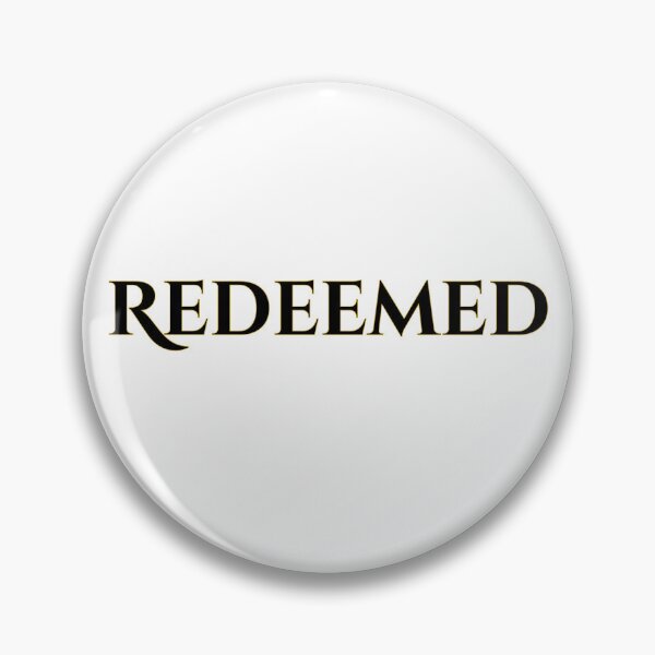 Item preview, Redeemed, black/gold font designed and sold by Redeemed365.