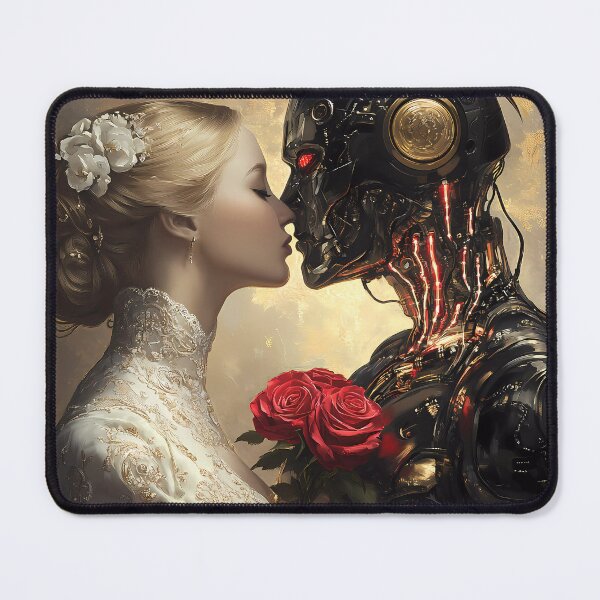 Item preview, Rococo & AI: A Kiss of Roses and Electricity (Blonde I) designed and sold by DeenaZoeyFusion.