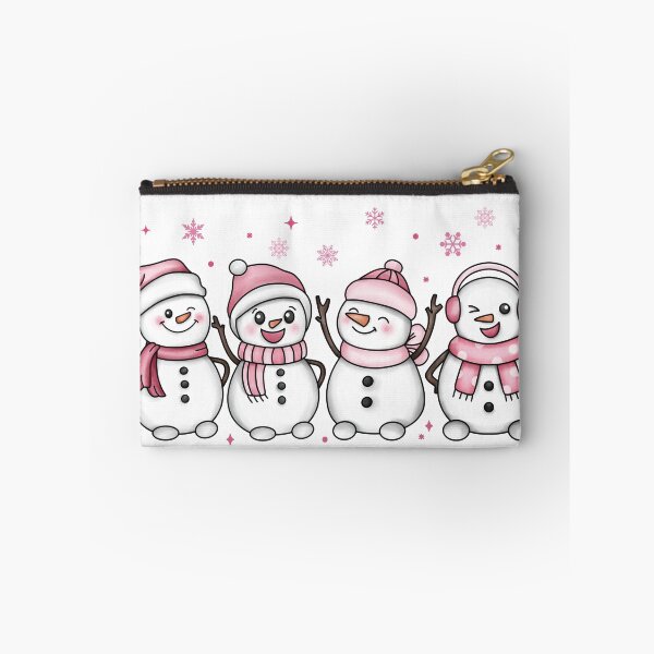 Item preview, Cute Pink Snowman – Adorable Winter Charm designed and sold by mommybee05.