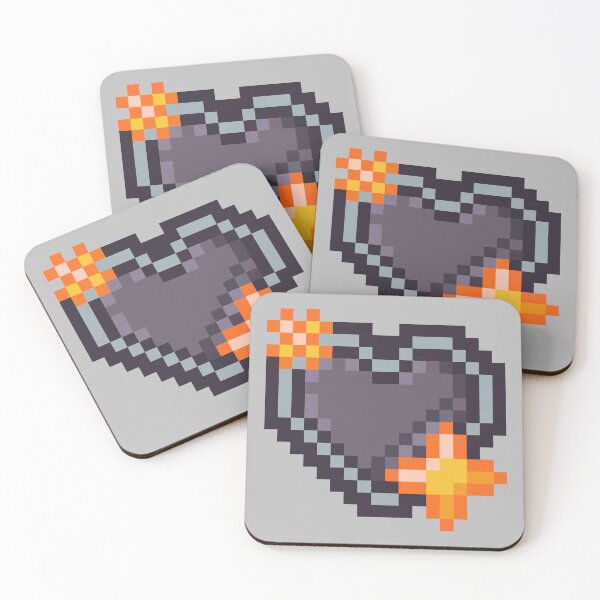 Item preview, Cute Black Pixel Heart 8-bit Pixel Goth Gamer Design designed and sold by HayleeDesigns.