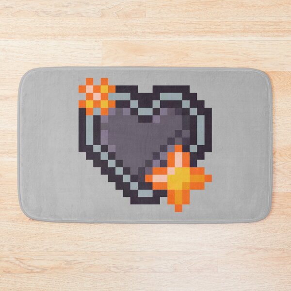 Item preview, Cute Black Pixel Heart 8-bit Pixel Goth Gamer Design designed and sold by HayleeDesigns.