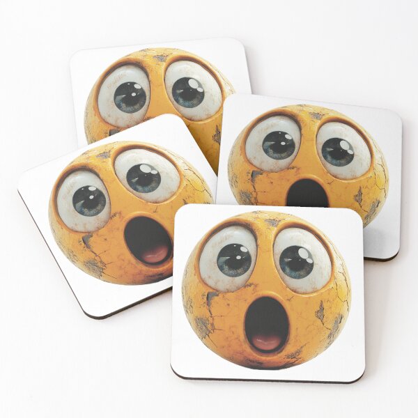 Item preview, Shocked Expression: The Surprised Emoji Art designed and sold by Pujo Design.