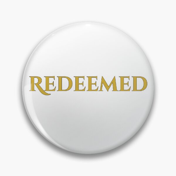 Item preview, Redeemed, gold font designed and sold by Redeemed365.