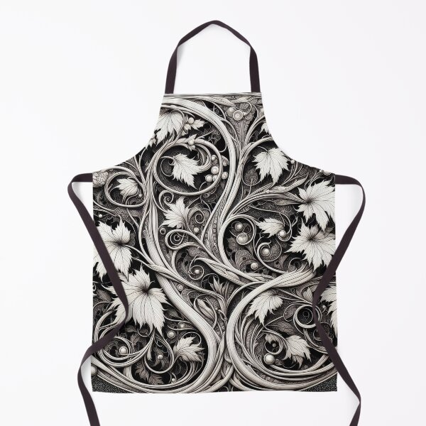 Item preview, The great Art Deco vine tapestry in black and white designed and sold by yearmoe.