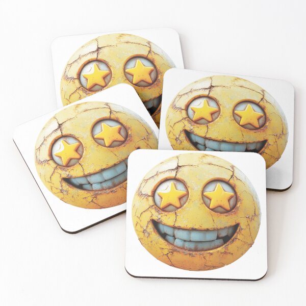 Item preview, Starstruck: The Excited Emoji Art designed and sold by Pujo Design.