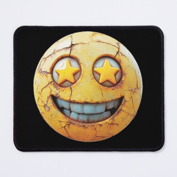 Item preview, Starstruck: The Excited Emoji Art designed and sold by Pujo Design.