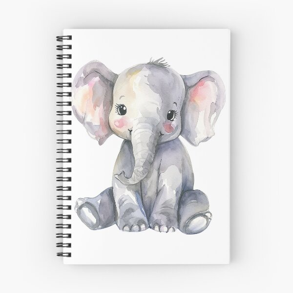 Item preview, Acuarela de lindo elefante feliz. designed and sold by Ruddean21.