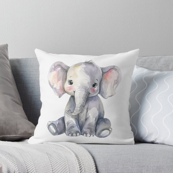 Item preview, Acuarela de lindo elefante feliz. designed and sold by Ruddean21.
