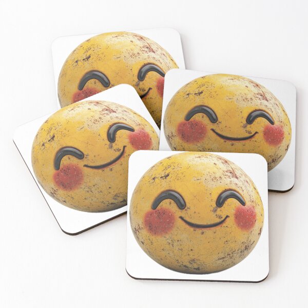 Item preview, Blushing Charm: The Cute Smile Emoji designed and sold by Pujo Design.