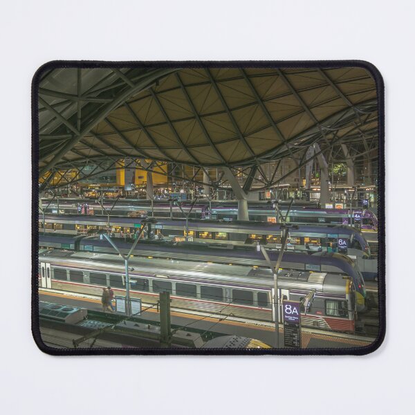 Item preview, Trains at Southern Cross Station - Melbourne, Victoria designed and sold by Steven Jodoin.