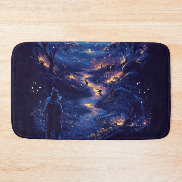 Item preview, The Wizard's Moonlit Journey: A Starry Path Through Enchanted Woods designed and sold by MythSpire.