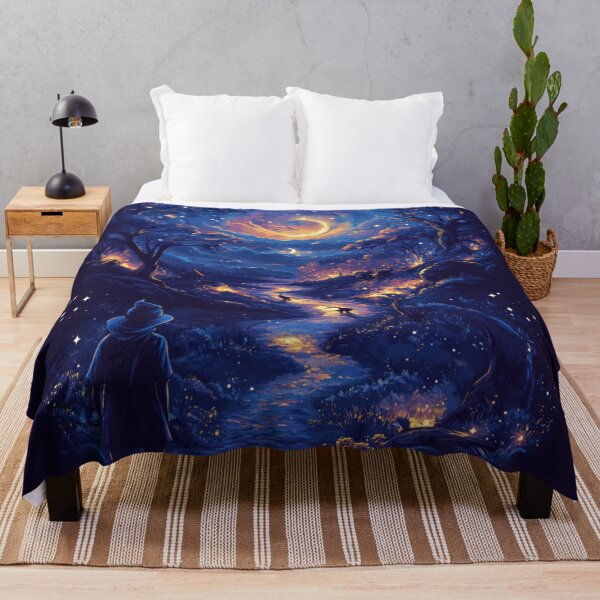 Item preview, The Wizard's Moonlit Journey: A Starry Path Through Enchanted Woods designed and sold by MythSpire.