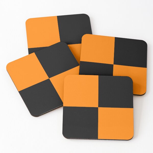 Item preview, Quarters - Black and Orange designed and sold by JustPatterns2.