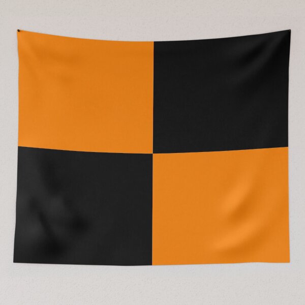 Item preview, Quarters - Black and Orange designed and sold by JustPatterns2.