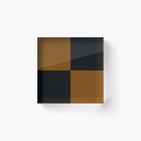 Item preview, Quarters - Black and Chocolate Brown designed and sold by JustPatterns2.