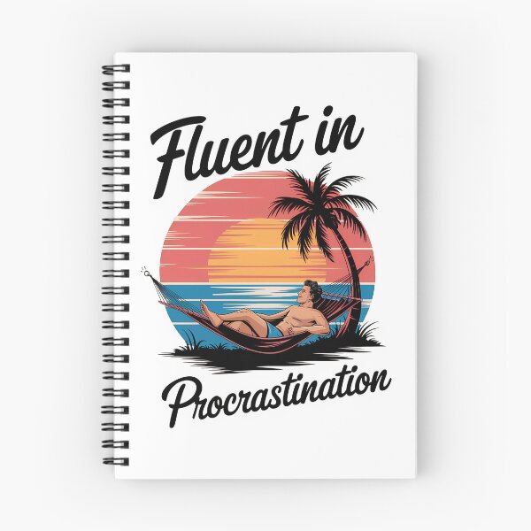 Item preview, Fluent In Procrastination designed and sold by CerativeHymns.