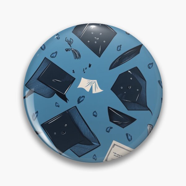 Item preview, Graduation caps and diplomas, Blue tone designed and sold by mind-coloring.