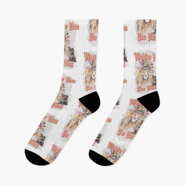 Item preview, Mightier Than You Think - Cat & Lion designed and sold by KaysUplifting.