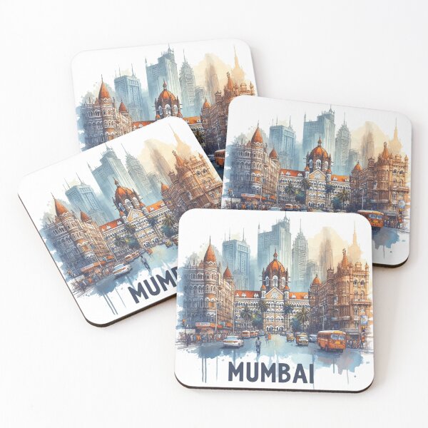 Artikelvorschau, Skyline-Emblem der Stadt Mumbai, Indien entworfen und verkauft von francous03.