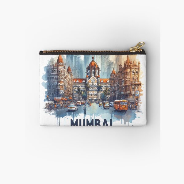 Item preview, Mumbai India City Skyline Emblem designed and sold by francous03.