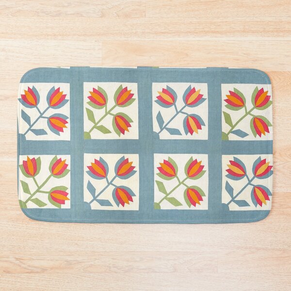 Item preview, Vintage American Tulip Quilt  designed and sold by AnimaliaStar.