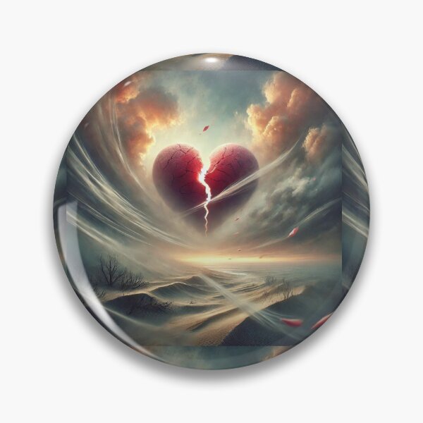 Item preview, Fractured Heart in a Desolate Landscape designed and sold by Meta2Physical.
