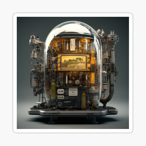 Vista previa del artículo con la obra «Dispensador de bebidas futurista», diseñado y vendido por Hamson007.