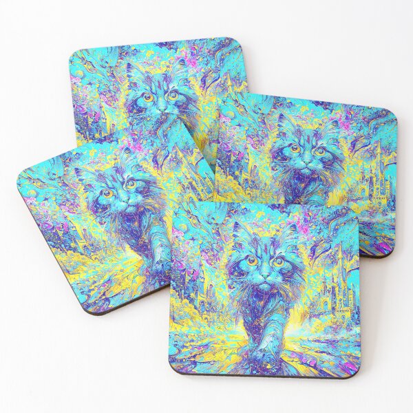 Item preview, Mystical Cat’s Colorful Realm Journey designed and sold by blackhalt.