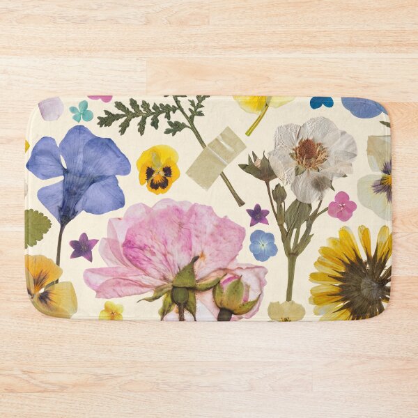 Item preview, Boho Pressed Wildflowers with wild roses, fern, daisy, dandelion, floral pattern designed and sold by TheLoveShop.