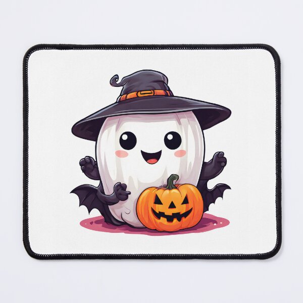 Item preview, Halloween Cute friendly ghost wearing costume designed and sold by ArtbySameer.