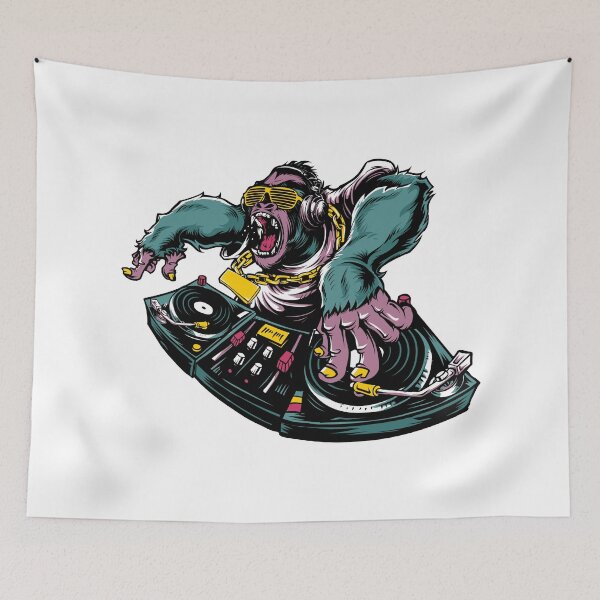 Item preview, DJ Gorilla designed and sold by CookiesMerch.