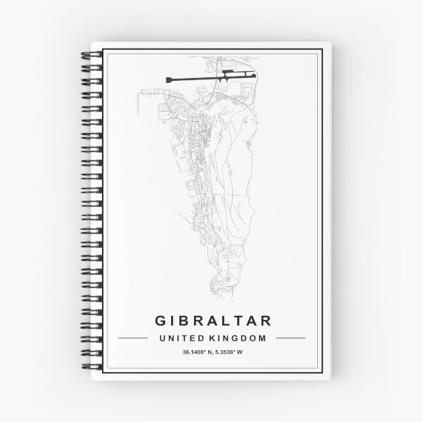 Artikelvorschau, Karte von Gibraltar entworfen und verkauft von SHAMPAIN-ART-CO.