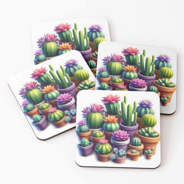 Item preview, Vibrant Potted Cactus Garden designed and sold by JavisSRDesign.
