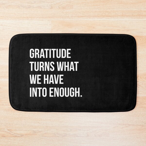 Item preview, Gratitude Turns What We Have Into Enough - Minimalist Typography Design designed and sold by Enchantedbox.