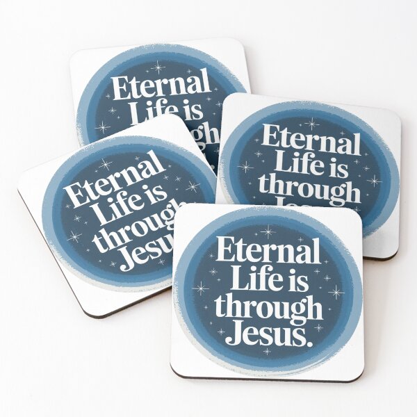 Item preview,  "Eternal life is through Jesus." designed and sold by Mcs Christianlifestyle.