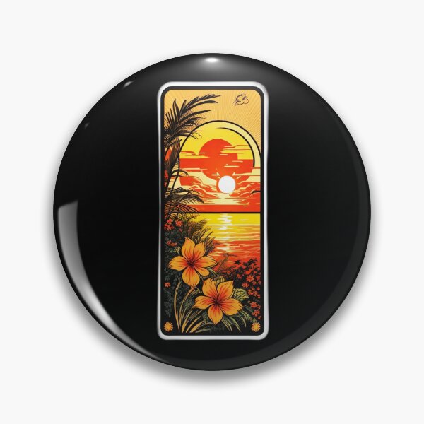 Item preview, Hawaii Window - Beach Orchids at Sunset by the Beach designed and sold by NautiChic.
