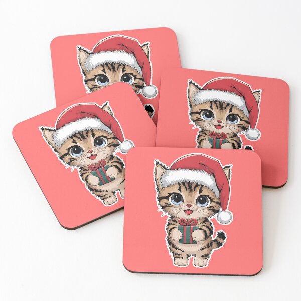 Item preview, Cute kitten is holding a present designed and sold by SwiftEagleFly.