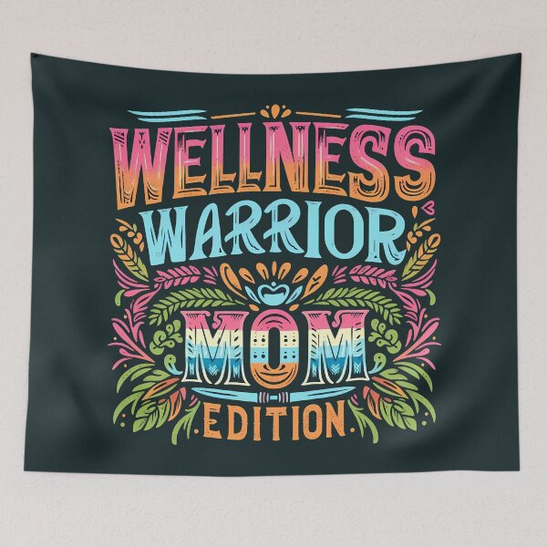 Item preview, Wellness Warrior Mom Edition, typography designed and sold by maxmaj.