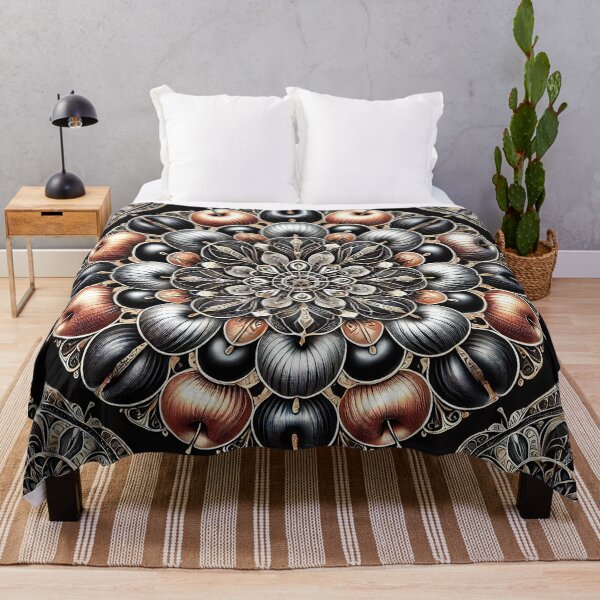 Item preview, The Apple Mandala - Luxury Home Accessories for a Sophisticated Look designed and sold by VonRauenfeld.