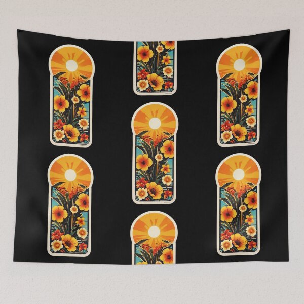 Item preview, Hawaii Window - Exotic Orchids at Sunset by the Beach designed and sold by NautiChic.