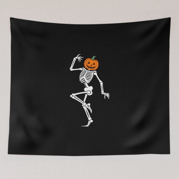 Item preview, Dancing pumkin head skeleton designed and sold by TeeHeeHeeStore.