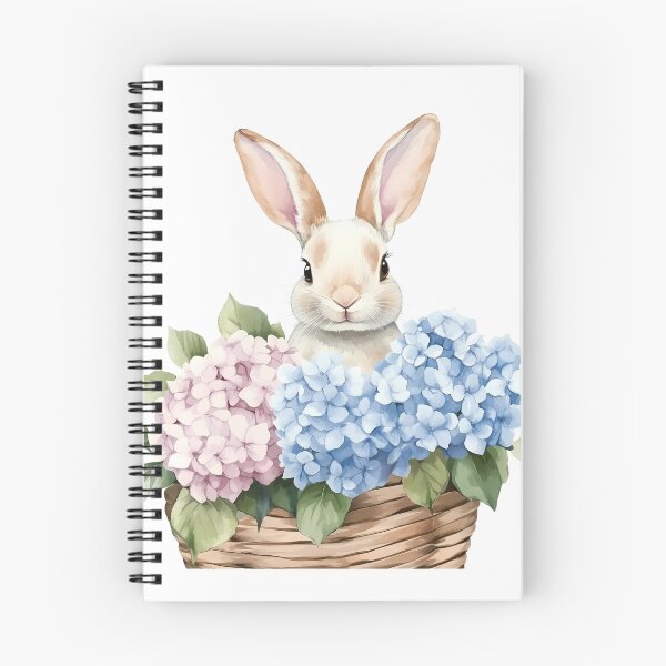 Item preview, Charming watercolor clip art featuring a cute rabbit holding a hydrangea bouquet, perfect for crafting, decor, or printables with a soft, whimsical aesthetic. designed and sold by Jayjaynaenae.