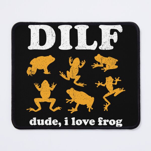 Item preview, DILF, Dude I Love Frog - Funny Frog Pun designed and sold by crenaviolena.
