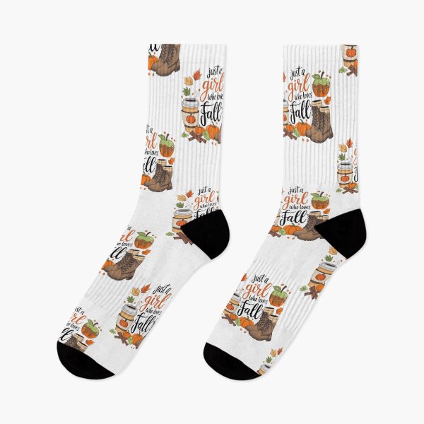 Item preview, Just a Girl Who Loves Fall – Autumn Coffee & Boots Design designed and sold by GemBob Creations.
