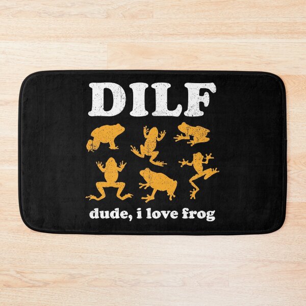 Item preview, DILF, Dude I Love Frog - Funny Frog Pun designed and sold by crenaviolena.