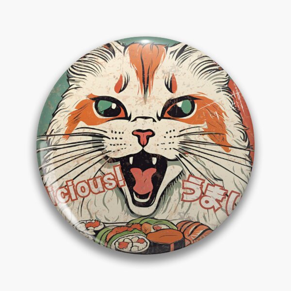 Item preview, Sushi is delicious! Street cat version designed and sold by siamnekochan.